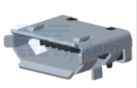 C8692-05BFBGNNRR Micro USB B Female, SMT+DIP W/Flange (105017-1001,10118194-0001LF)