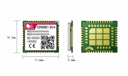 SIM800C-DS (S2-108KG-Z1L1W, M32, B03, BT3.0 NEW PA)